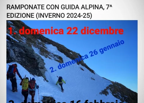 RAMPONATE CON GUIDA ALPINA, 7^ EDIZIONE (Inverno 2024-25)